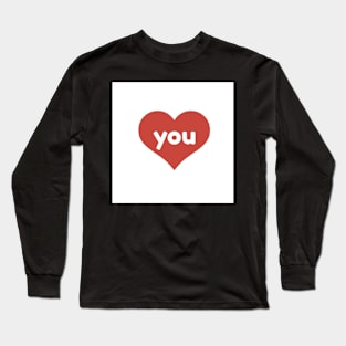 Love You Heart Long Sleeve T-Shirt